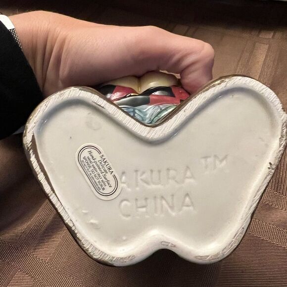 Debbie Mumm Christmas Sugar Creamer Set Woodland Santa Sakura 6" - Picture 12 of 12